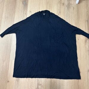 H&M Navy Blue Boxy Knit Tunic Top XS/S